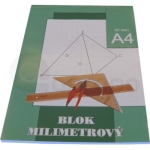 Milimetrový papír v blocích, 80gr, 29,7cm x 42cm