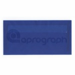 Obálky z pauzovacího papíru DL, 110 x 220mm, průsvitné, tmavě modré