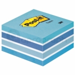 Samolepicí bloček Post-It 3M 76mm x 76mm, modro-bílý, 450 lístků