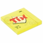 Samolepicí bloček Tix 75mm x 75mm, neon žlutý, 100 lístků