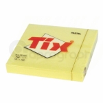 Samolepicí bloček Tix 75mm x 75mm, žlutý, 100 lístků